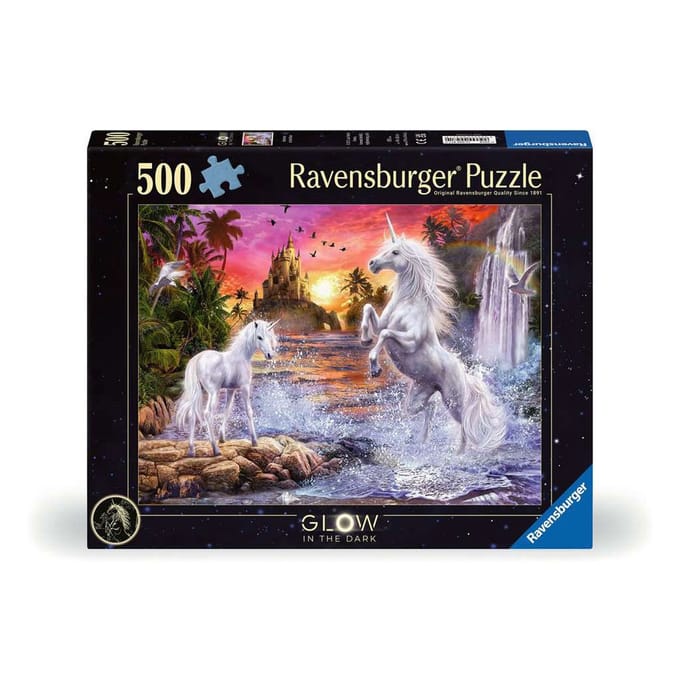 Erwachsenenpuzzle 500 Teile - Einhörner am Fluss