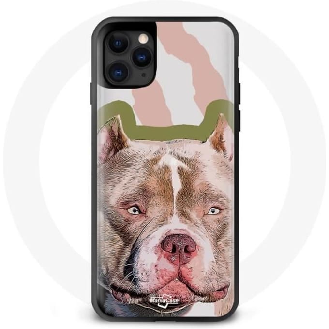 Coque Iphone 13 Pitbull terrier marron