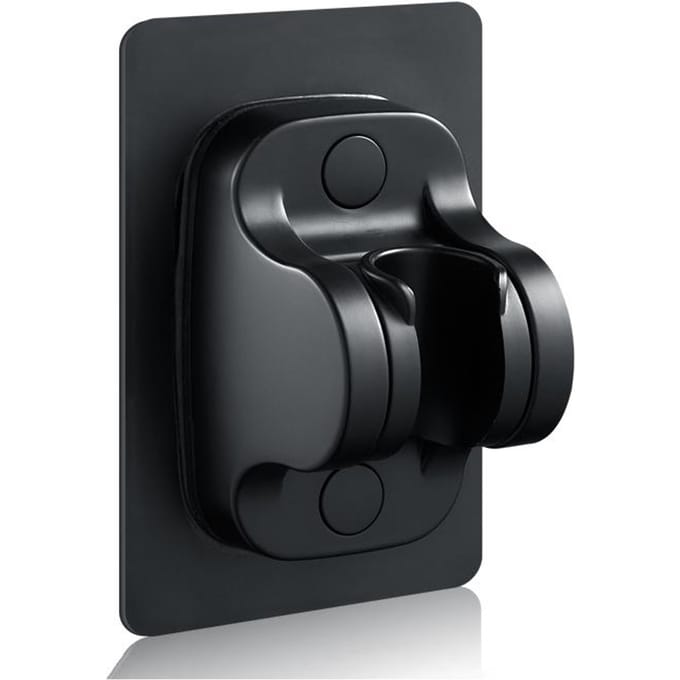 Pommeau de douche à jet monomode Spa Message haute pression Grand panneau Mitigeur d'appoint Robinet de salle de bain Accessoires Ensemble Support de tuyau 4.72 inch black