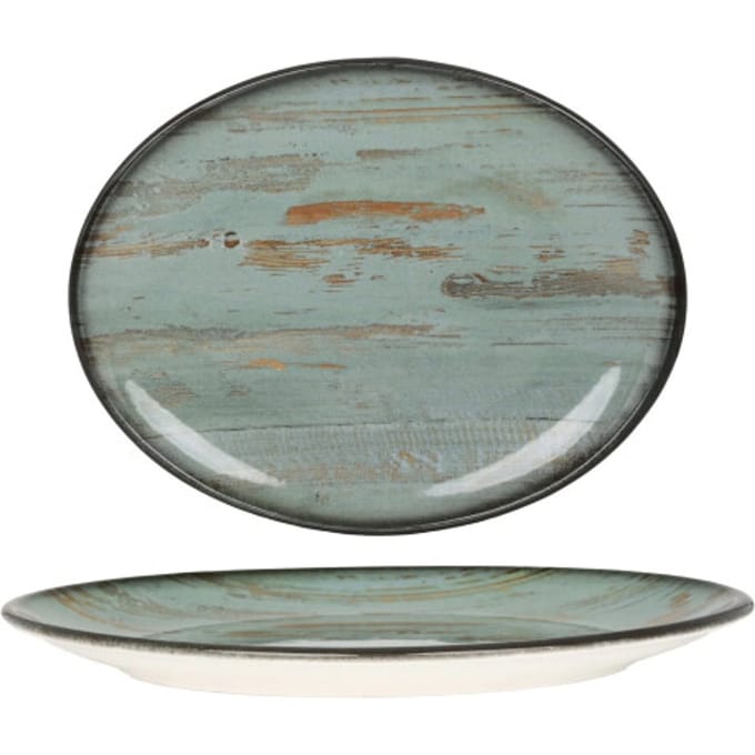 Bonna Serveerschaal - Madera - Porselein - 36x28 cm - set van 2
