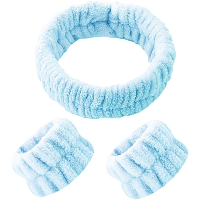 Haarband en Polsbandjes Set Blauw
