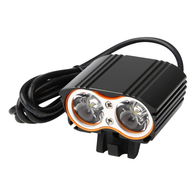 Heldere LED 2000LM USB Fietskoplamp Fiets Voorlicht Lamp voor Nachtfietsen black