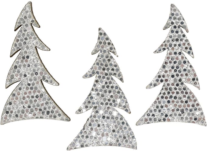 Glinsterende kerstboom om te strooien 4 cm 48 st, 48 Stück