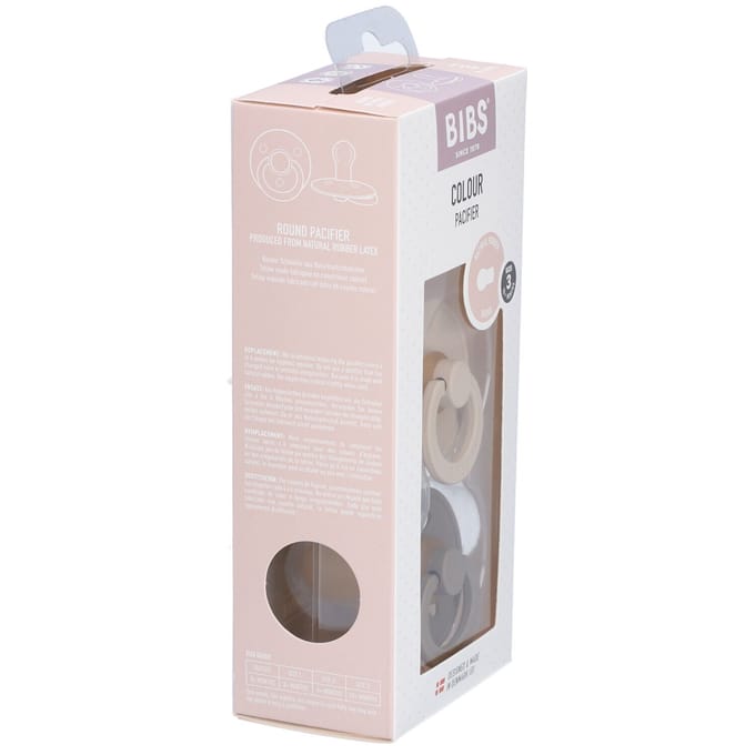 Bibs Fopspeen maat 3 vanilla/dark oak 2 pack 2 Stuks