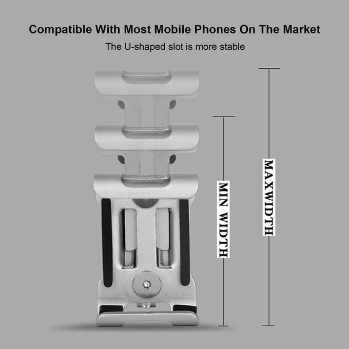 Aluminium mobiele telefoonbeugel Mountainbike / elektromobiel / motortelefoonnavigatie Rotatable