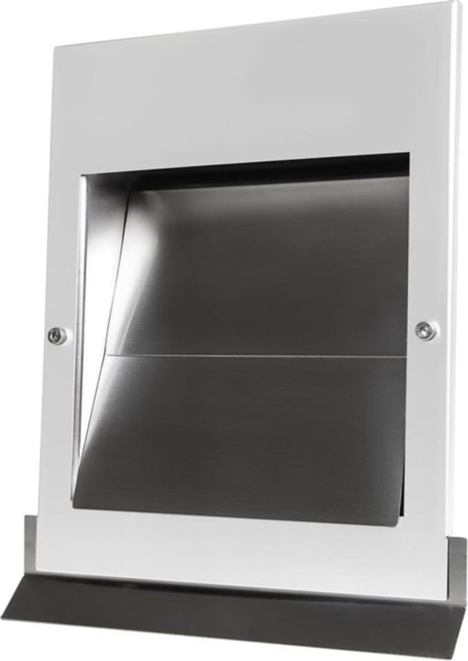 Overdruk Ventilatierooster Sigma 12.5 cm Mat Wit