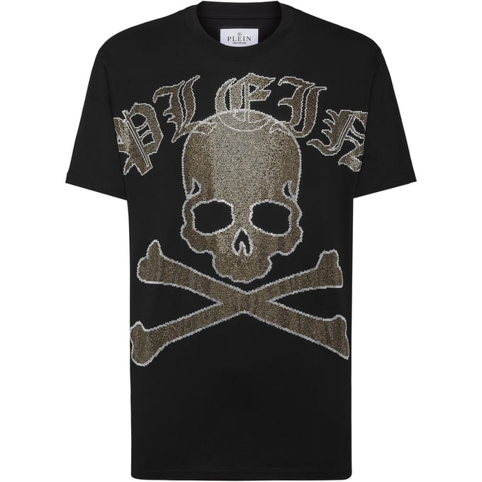 T-Shirt Ronde Hals Gothic Plein