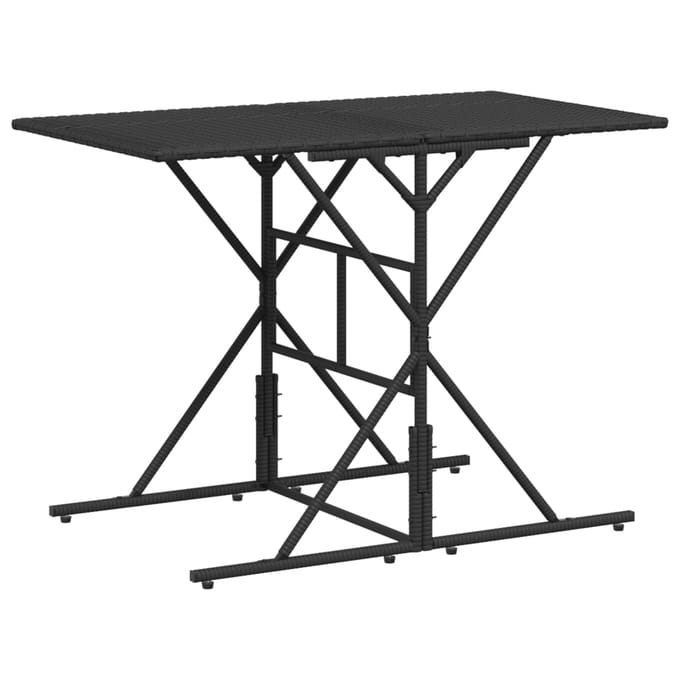vidaXL - 7-delige - Tuinset - met - kussens - poly - rattan - zwart