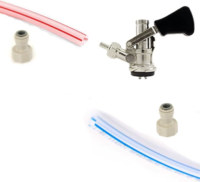 Tapset voor tappen zonder CO2 met bajonetkoppeling | S-type koppeling