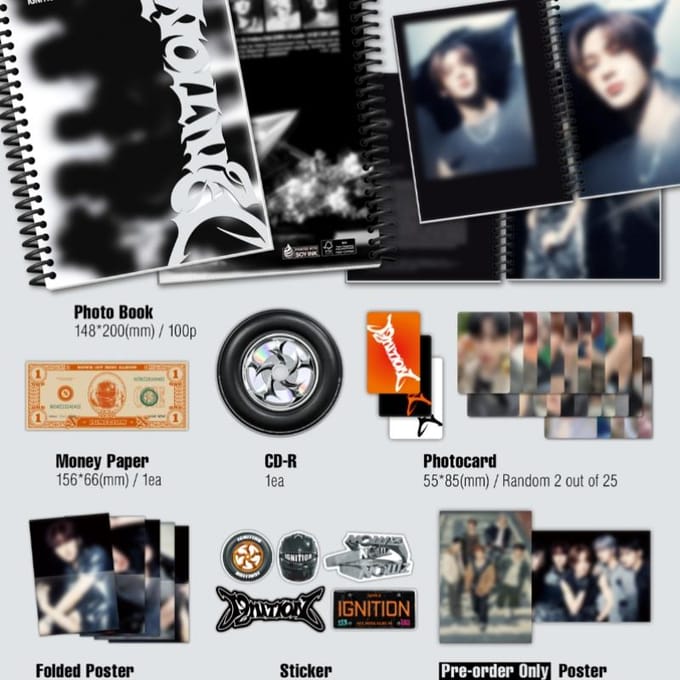 NOWZ 1er Mini Album IGNITION No POB Random black
