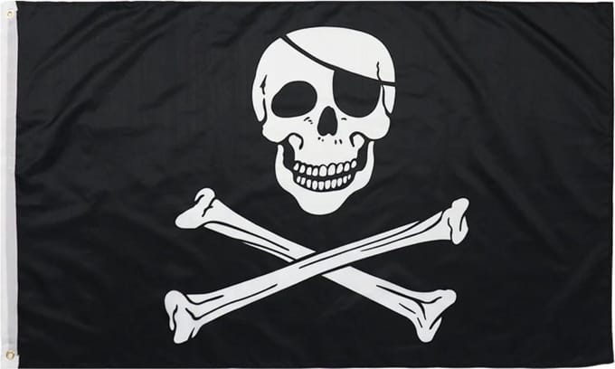 Piratenvlag - 150 x 90 cm