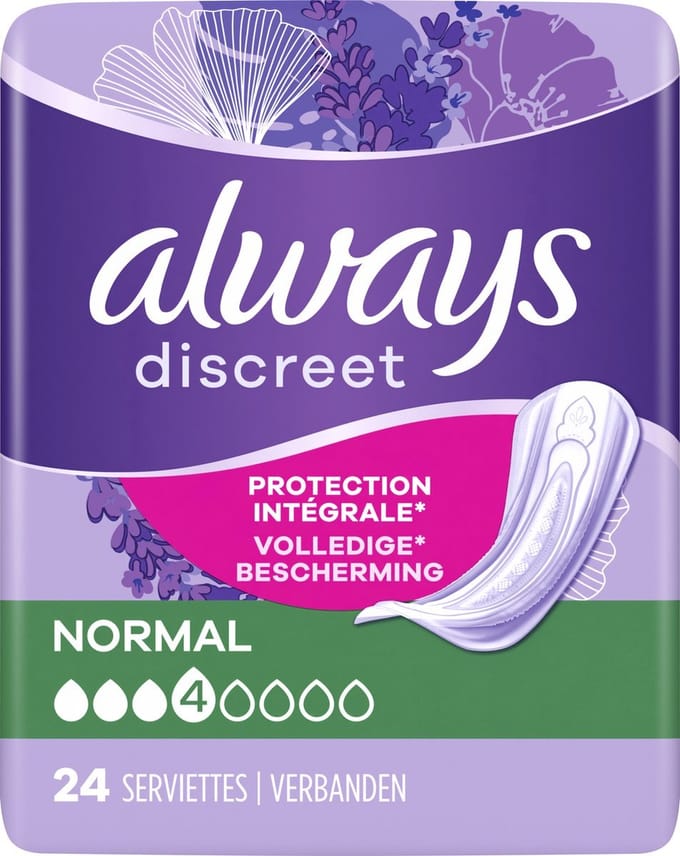 Always Discreet Incontinentieverbanden - Maat Normaal - 4 x 12 = 48 Stuks