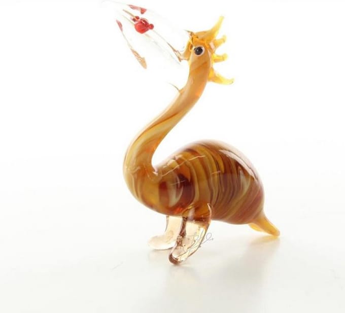 AL - Pelikaan - Miniatuur Glas - 7.7 cm Hoogte
