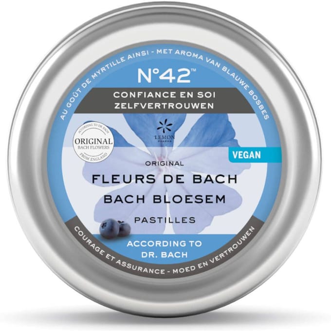Bach Bloesem Bach bloesems pastilles nr. 42 zelfvertrouwen 50 Gram