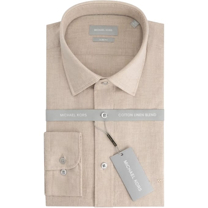 Shirt Michael Kors Cotton Linen Slim