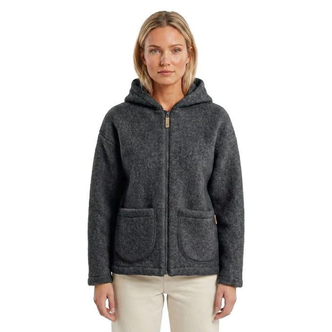Dames lamswollen hoodie Zaffiro Zoya Sierra