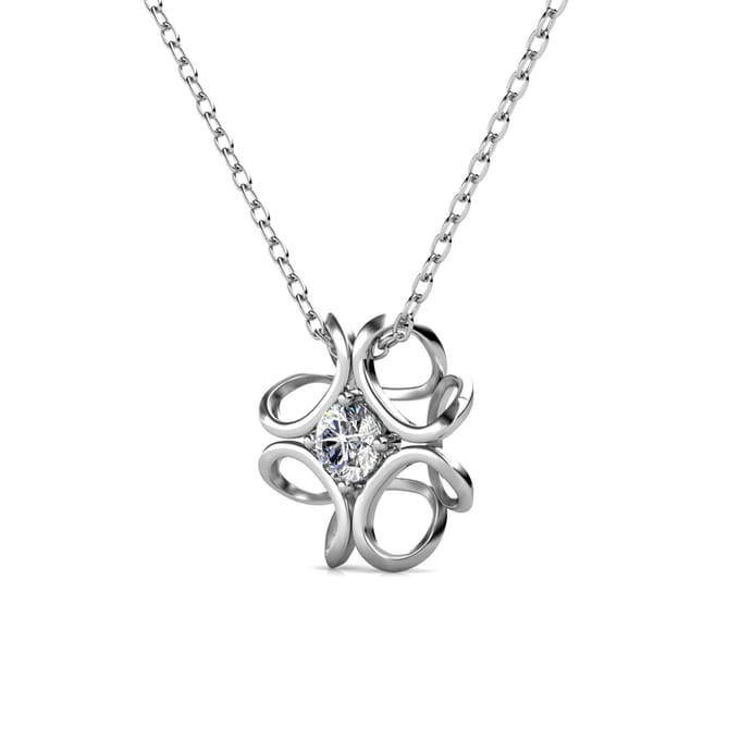 Narcissenhangers - Zilver en Kristal