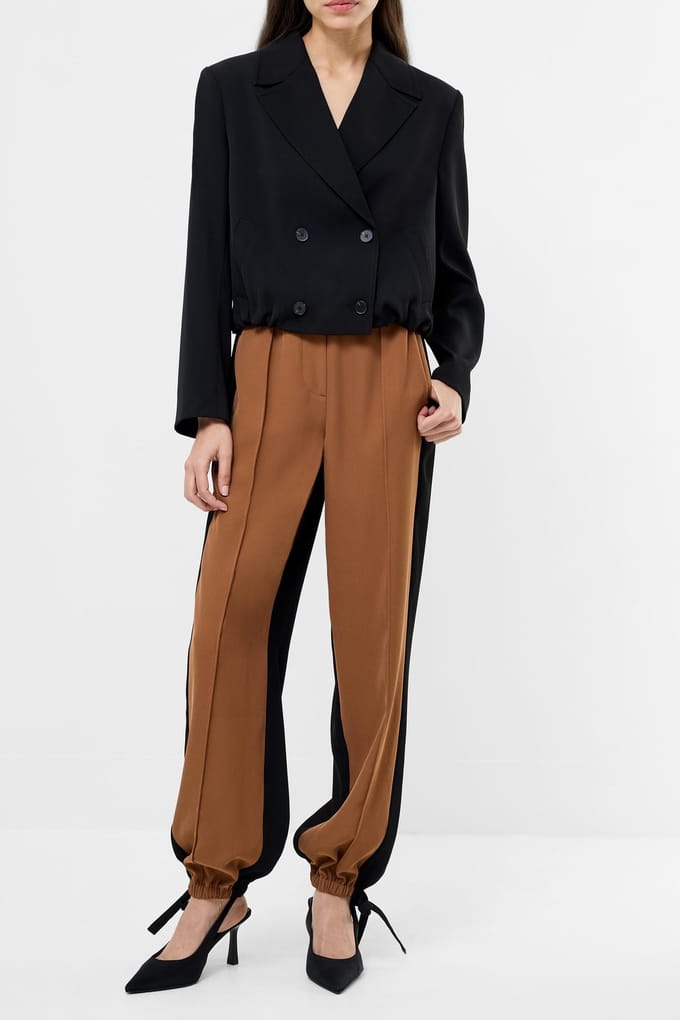 French Connection Vinnie Tailored Cropped Jacket Black Taglia: 6 | Blazers Outlet | Donna | Nero