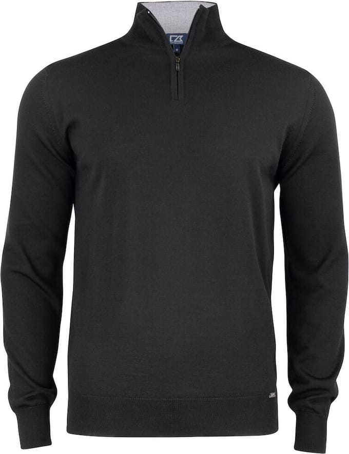 Cutter & Buck Everett HZ Sweater Heren 355420 - Zwart - 4XL
