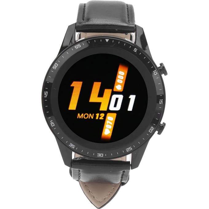 Montre connectée T80 avec appels Bluetooth, suivi d'activité et bracelet étanche pour Android et iOS black