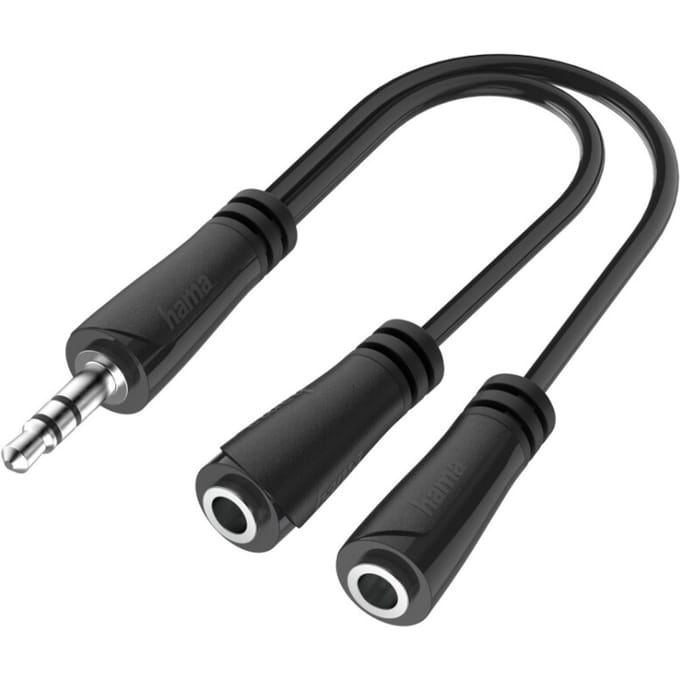 Hama Audio-splitter 3,5-mm-jack-stekker- 2x 3,5mm-jack-aansluiting Stereo
