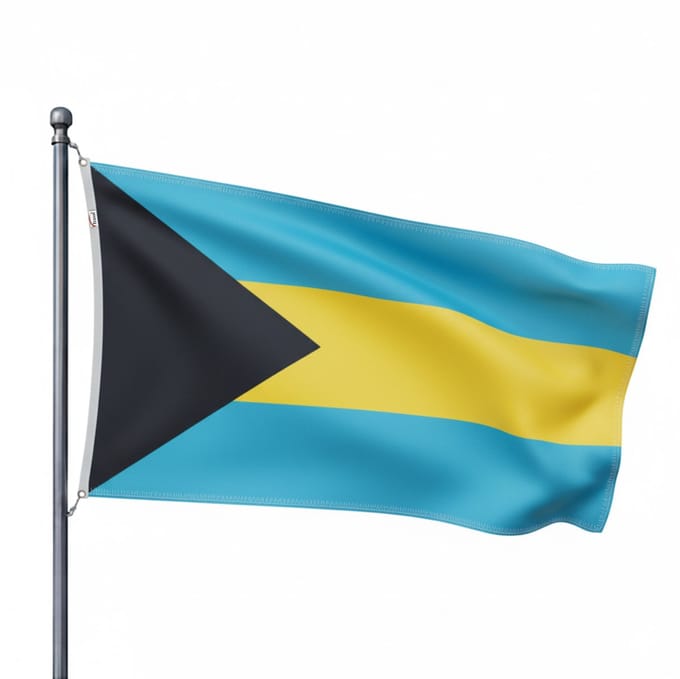 Trasal - vlag Bahama's (Bahamas) – 150x90cm