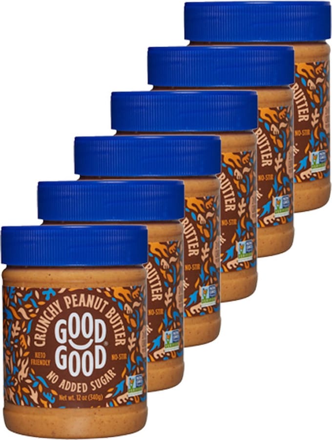 Good Good | Crunchy Peanut Butter | 6 stuks | 6 x 340g