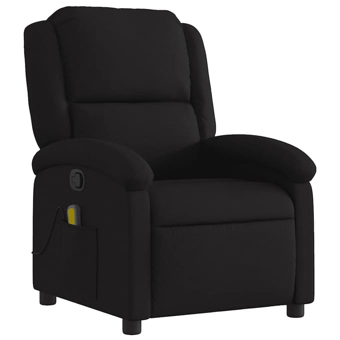 vidaXL - Massagestoel - verstelbaar - stof - zwart