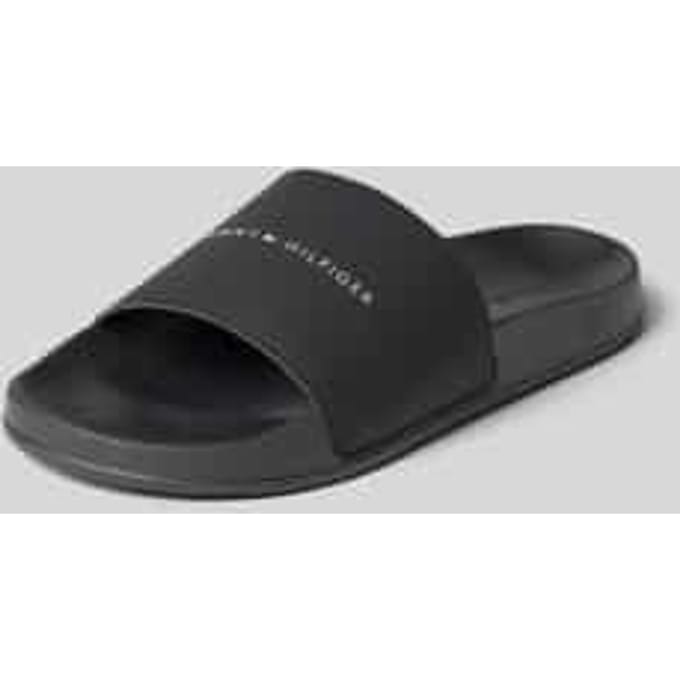 Badslippers met labelprint