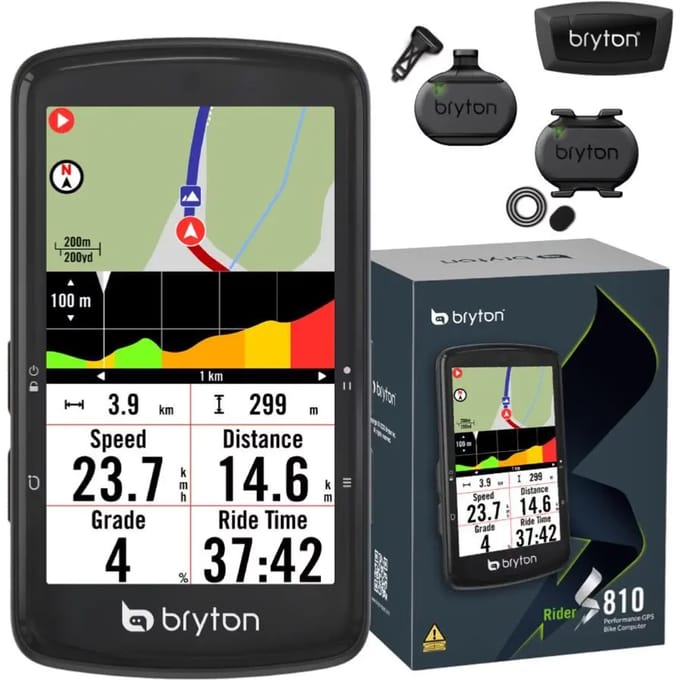 Bryton Rider S810 T Fietscomputer Transparant