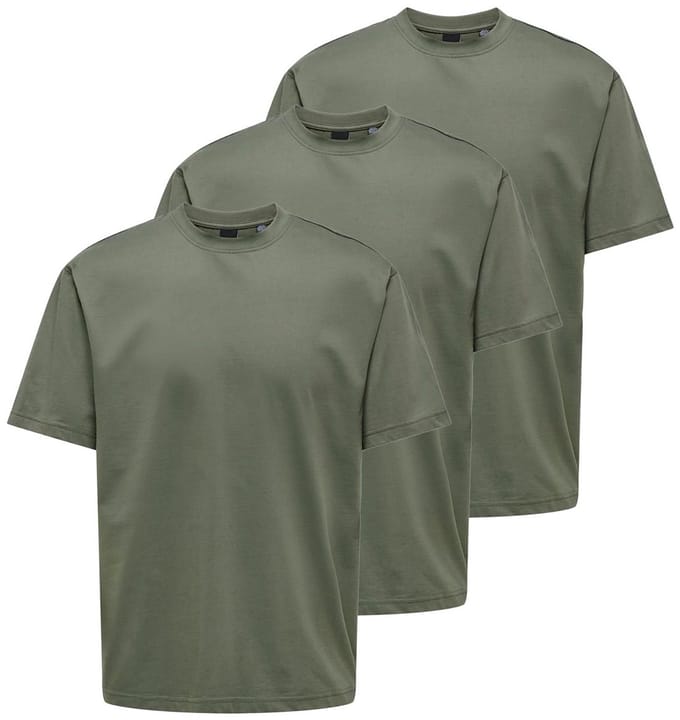 Only & Sons Heren t-shirt 3 pack Onsfred
