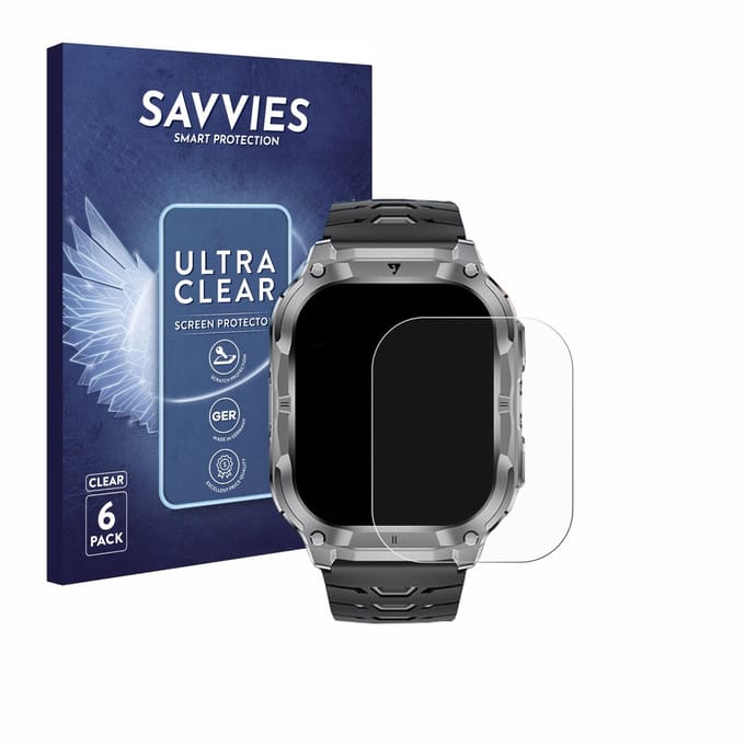 Savvies - Screenprotector voor LIGE EF22 2" - Folie Beschermfolie transparant 6 Stuks