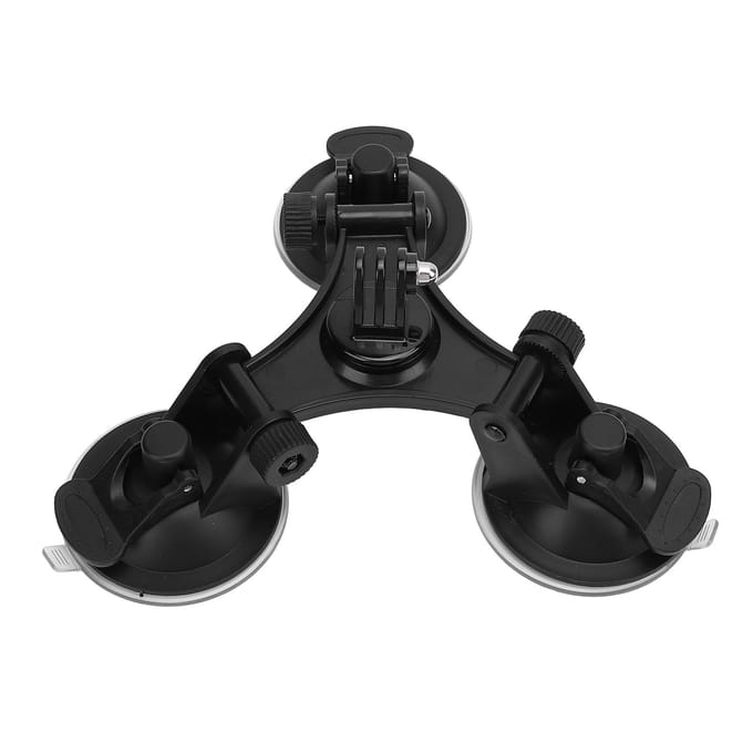 Support Ventouse Satellite Triangle Kit de Montage Trépied Satellite Toit de Camping-car avec Adaptateur pour Mini black