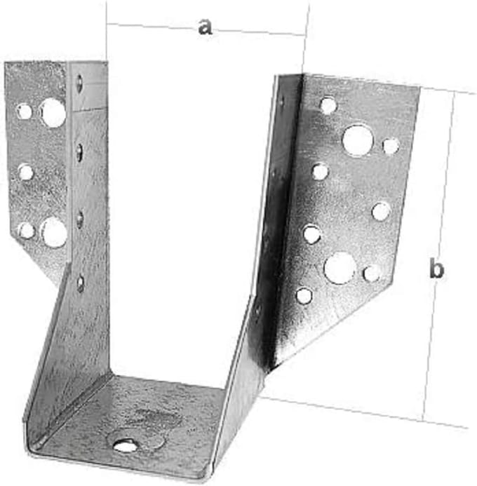 Verzinkte Balkschoen Type A voor Houtverbindingen 50x105 mm