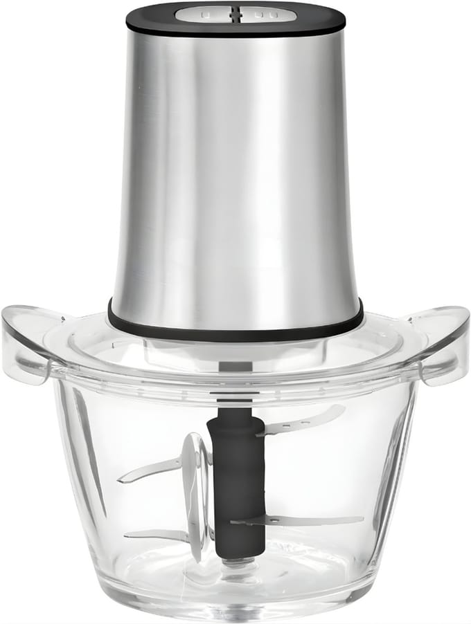 QIN® Hakmolen - Hakmolen Electrisch - Hakmolens - Zilver - 10cm x 10cm x 10cm