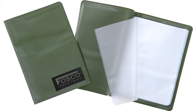 Fosco Documenten houder A6 waterproof groen