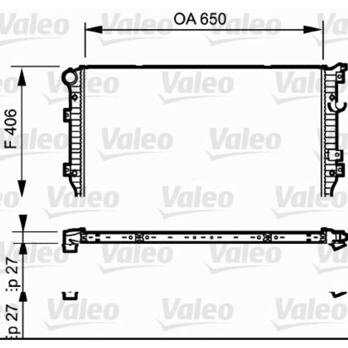 Radiator, motorkoeling VALEO 735133