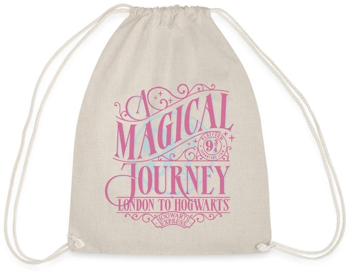 Harry Potter Perron 9 ¾ Ontwerp In Roze & Blauw Gymtas