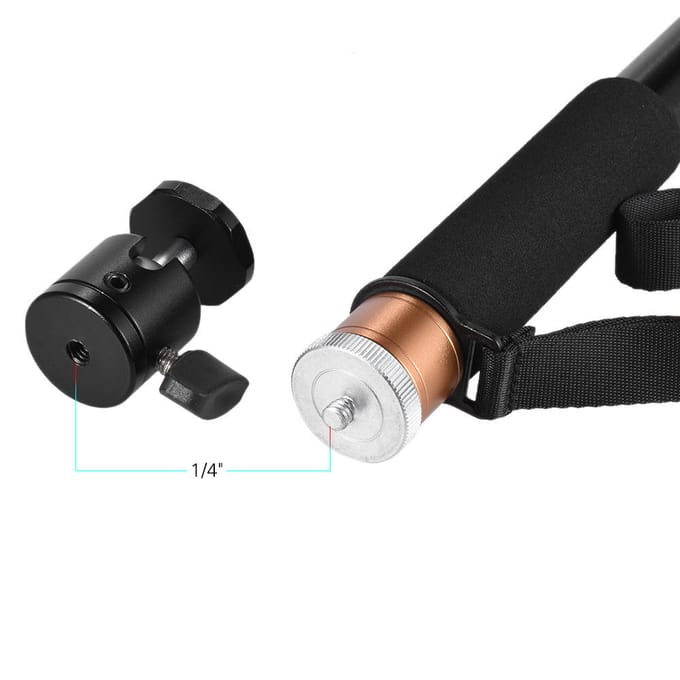 95CM Telescopische Aluminium Microfoon Boom Paal Houder Monopod Verlengstang