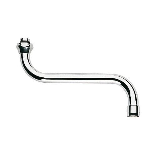 GROHE S-Kraanuitloop - draaibaar - met straalregelaar - 3/4" x 150mm - chroom - 13005000