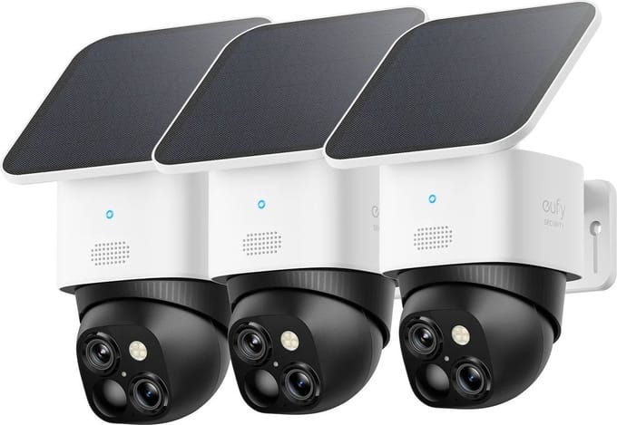 eufy Security SoloCam S340 - 360° buitencamera 3 PACK- Bundel voordeel