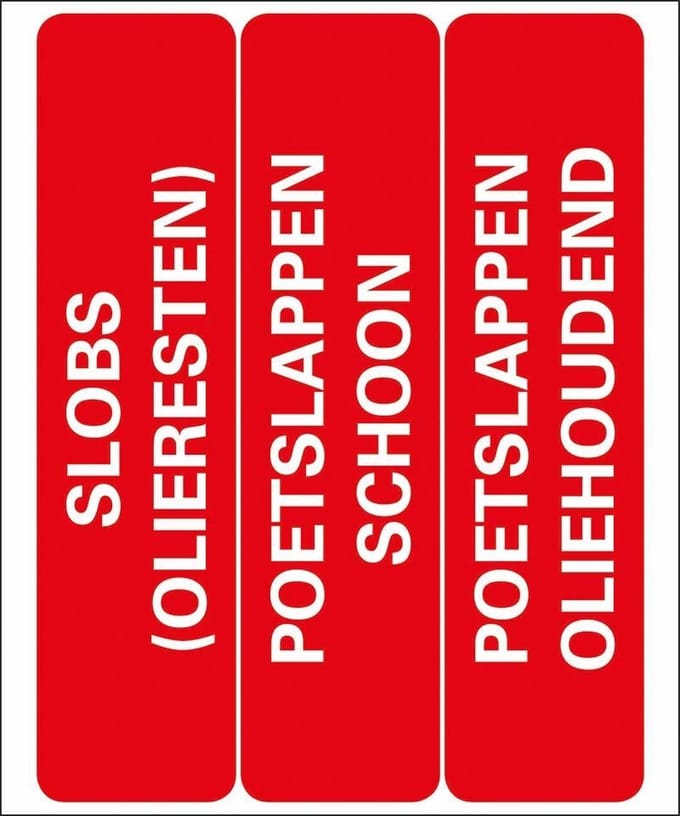 Pickup Pictogram 18x15 cm - poetslappen