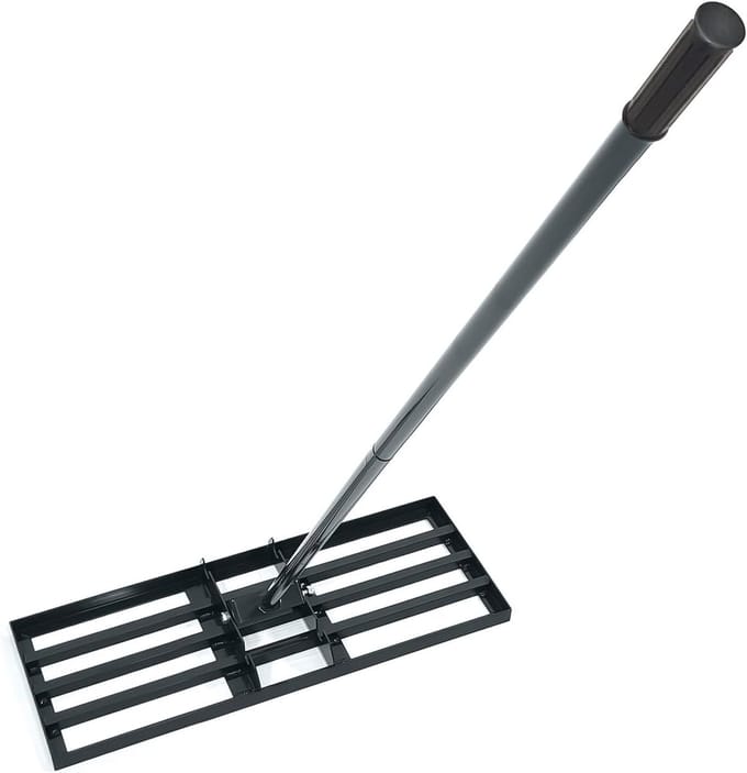 Gazon niveau hark - Bodem egaliseren - Tuinonderhoud - Verstelbaar handvat - 76 cm breed
