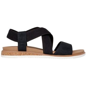 Skechers Bobs Desert Kiss Low Sandalen Plat - zwart - Maat 38