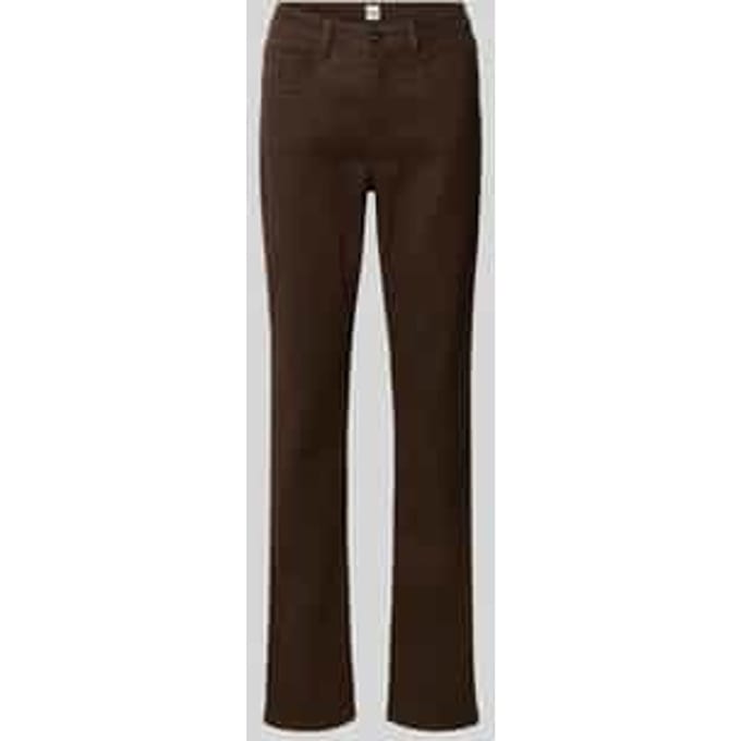 Brax Dames Broek  Style CAROLA DARK CHOCOLATE, donkerbruin, maat 46K