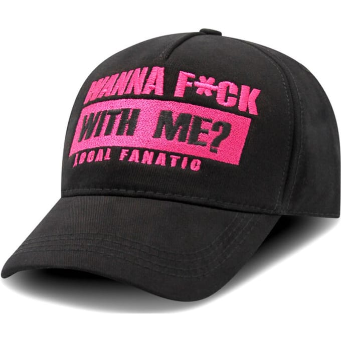 Baseball Cap Heren - Pet Heren - F*ck with me - Zwart