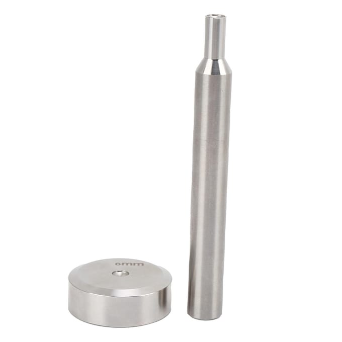Klinknagelponst DoubleSided 6mm Bevestigingszetgereedschap voor Doe-het-zelf Leerbewerking Knopinstallatie gray
