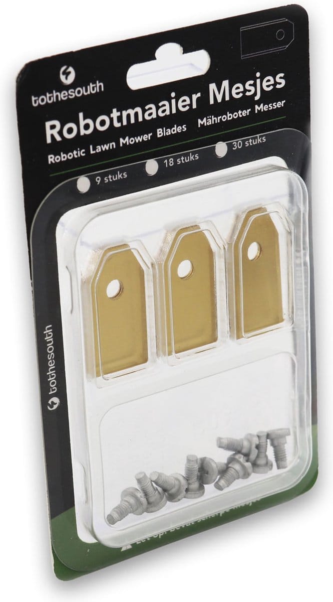 To the South® Robotmaaier Mesjes titanium geschikt voor Yard Force MowBest 800 - 60 stuks