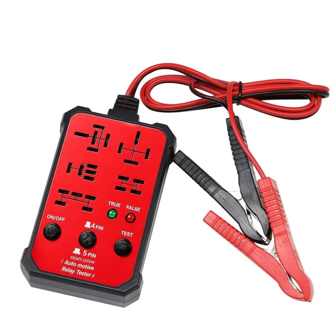 Relais Tester - Diagnose Controle - Auto Onderhoud - Geïntegreerde Indicatielampjes - 115 cm - Rood