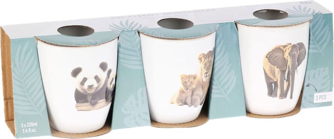 Mokje jungle 220ml set a 3 stuks